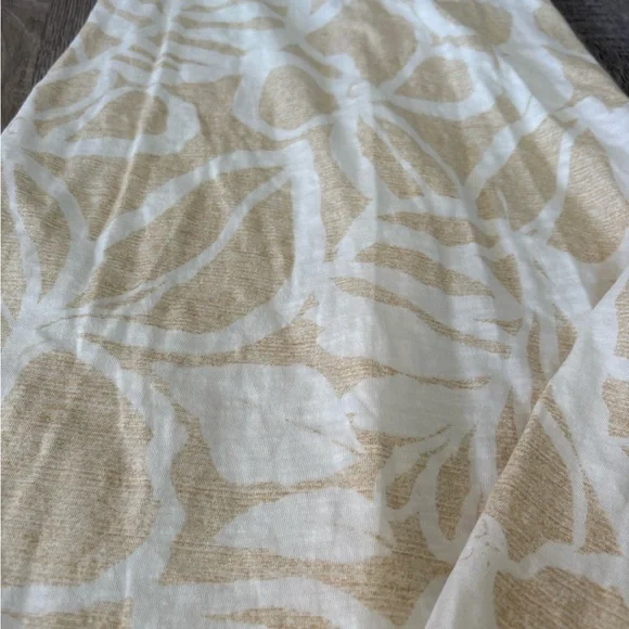 aerie Maxi Tank Dress White and Tan Racerback Summer Dress Size S - Picture 5 of 7